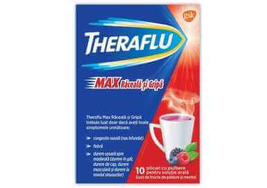 Theraflu Max Cold and Flu Forest Fruits and Menthol 10 Sachets