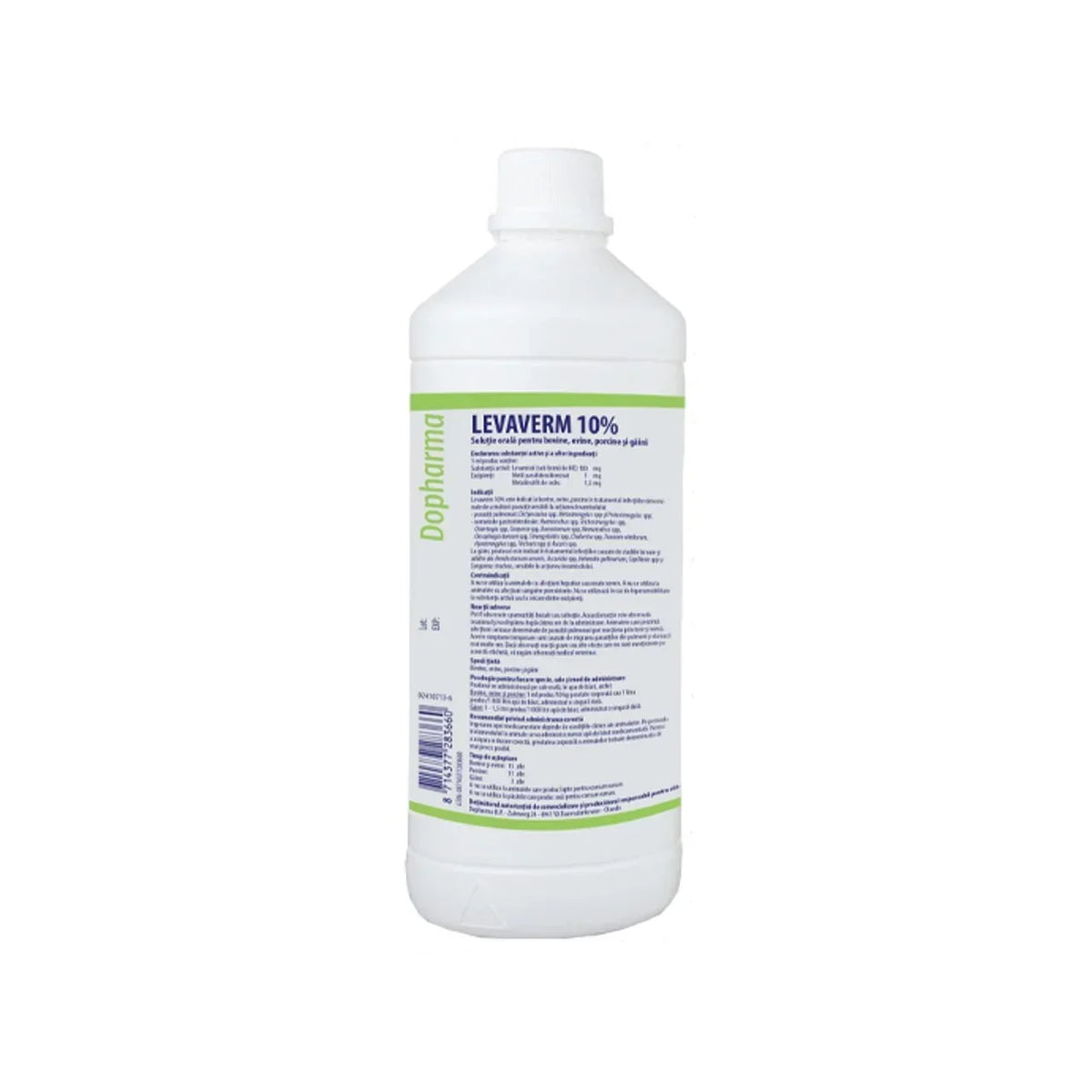 LEVAVERM 10% - Oral Solution for Cattle, Sheep, Pigs & Chickens - 1L - MAYONAL STORE