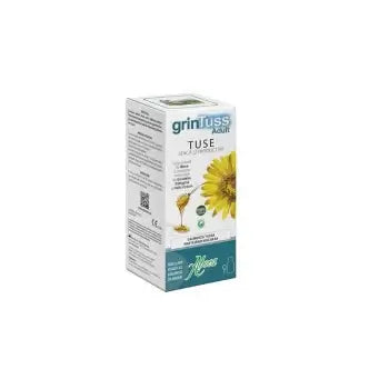 ABOCA Grintuss, 180g syrup, Poliresin, cough syrup, adult cough relief, respiratory health, soothing syrup, throat care, natural remedy, herbal syrup, immune support