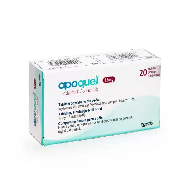 Apoquel 16mg - 20 Tablets for Dogs | Effective Allergy Treatment - MAYONAL STORE