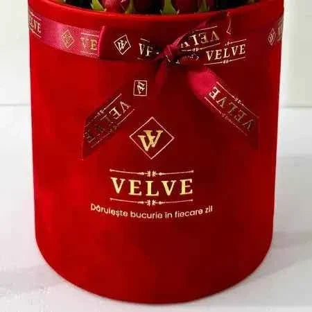 15 Handmade Soap Roses - Red Velvet Box