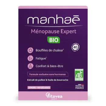 Menopause Expert BIO - 60 Vegetable Capsules by Manhae for Menopause Relief - MAYONAL STORE