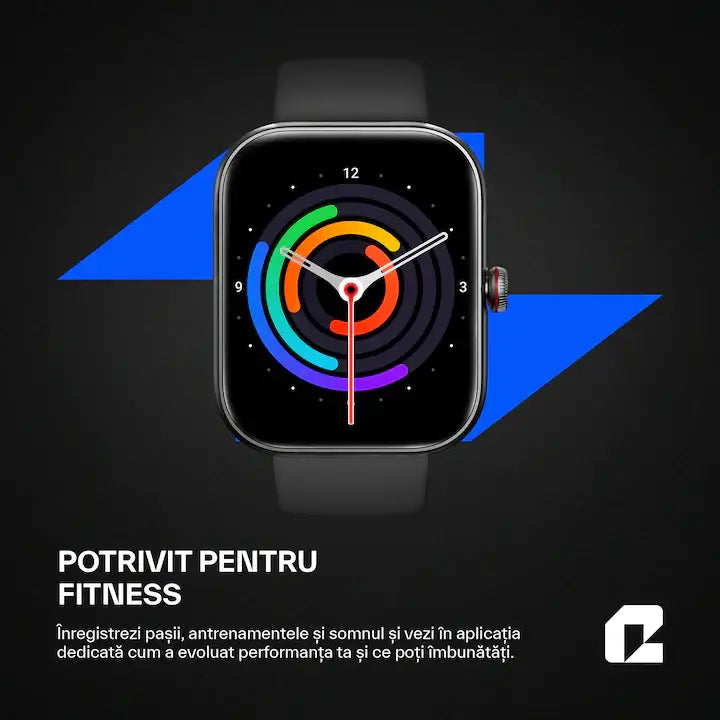 Qualtec by Koppel® Smartwatch – Fitness, Sports, Waterproof, Bluetooth 5.3, 1.91” - MAYONAL STORE