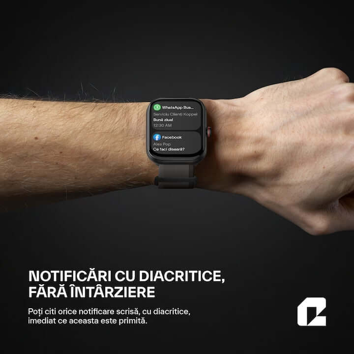 Qualtec by Koppel® Smartwatch – Fitness, Sports, Waterproof, Bluetooth 5.3, 1.91” - MAYONAL STORE